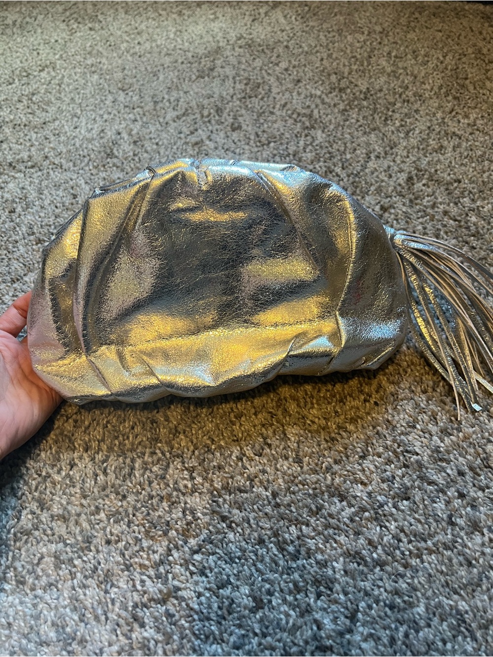 Rebecca Minkoff Silver Metallic Clutch - Picture 3 of 3